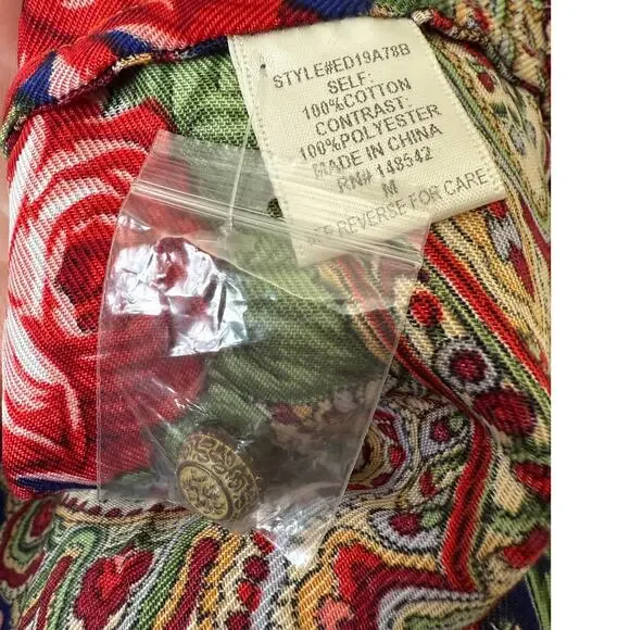 NEW Aratta Silent Journey Maxi Shirt Dress Veronica Medium Floral Boho Duster - Picture 8 of 8